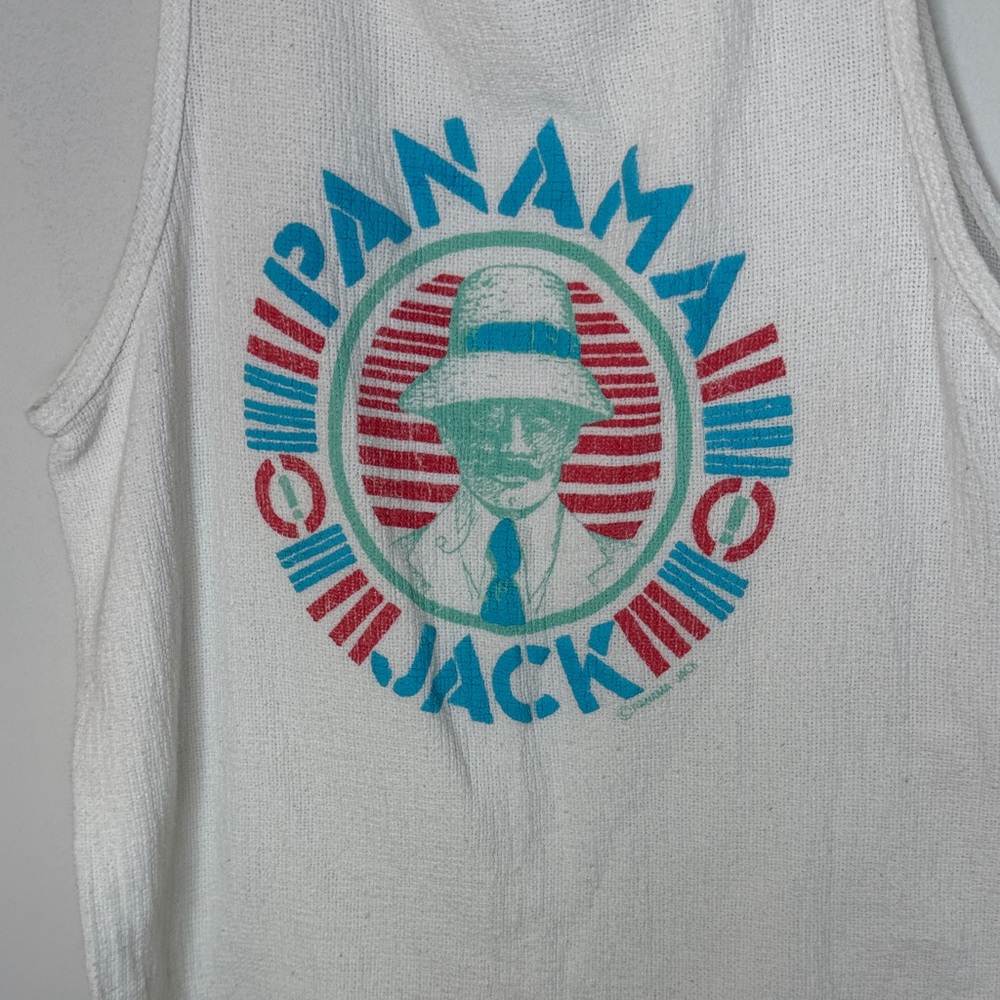 Panama Jack Throwback 90’s Y2K Vintage Beach Tank Top 100% Cotton - Picture 4 of 10